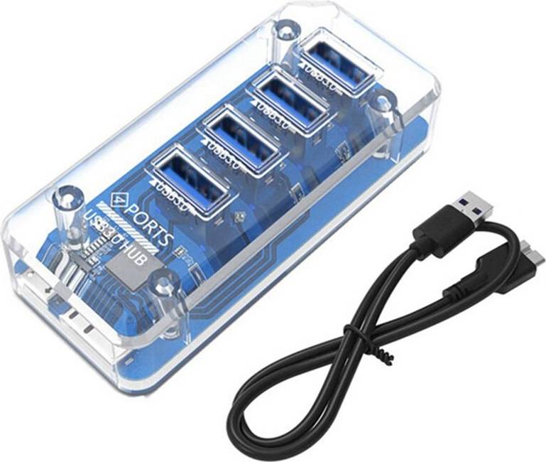 Zandona 4XUSB3.0 Rectangular Splitter Hub