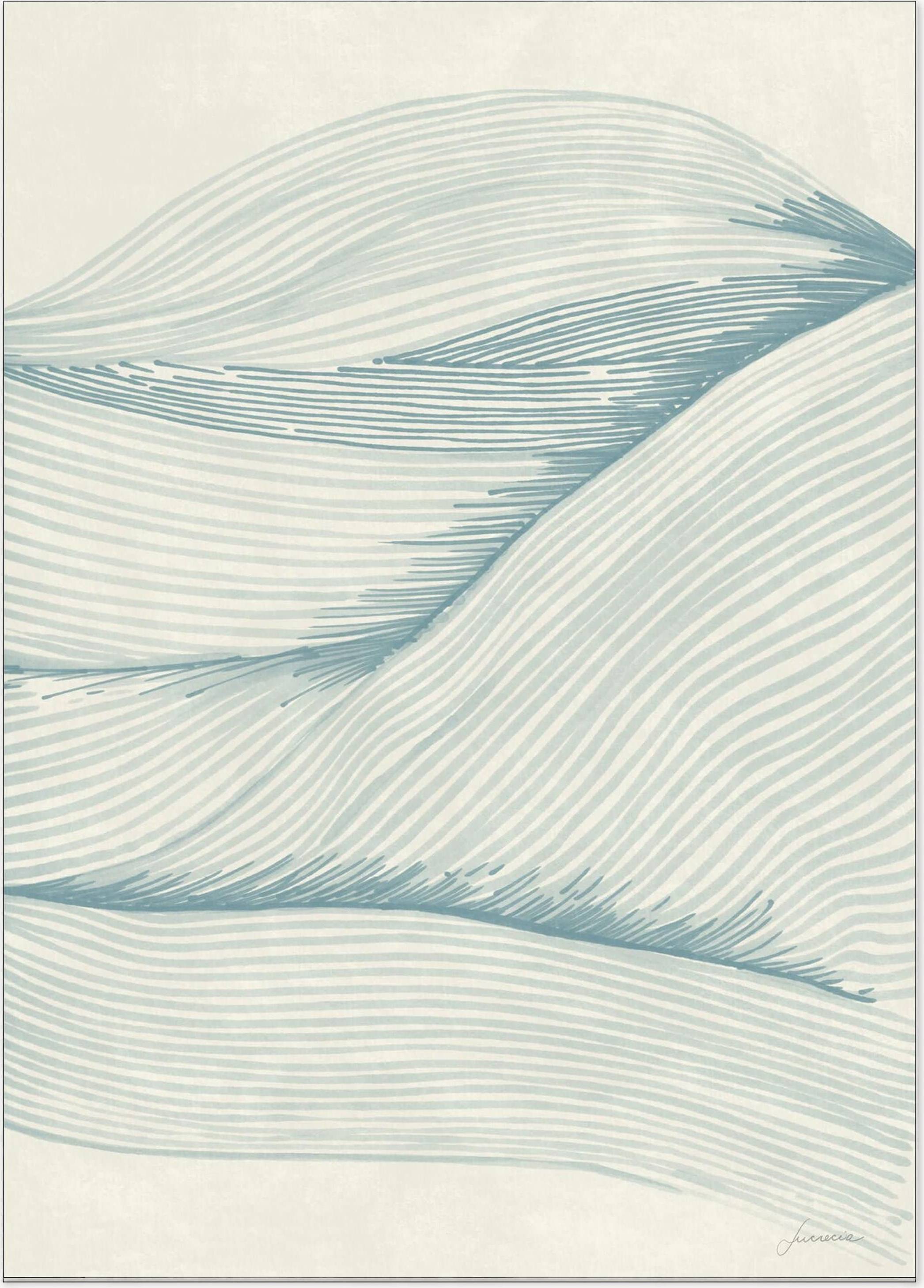 Poster & Frame Ocean i Linjer 02 Poster