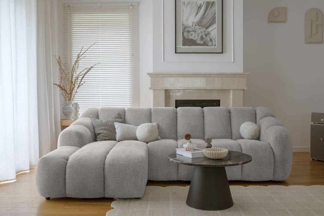 MiuForm Shell Modular System S - Light Grey (4) Sofa