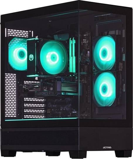 PC Schwarz Ryzen 7 8700F Radeon RX 9070