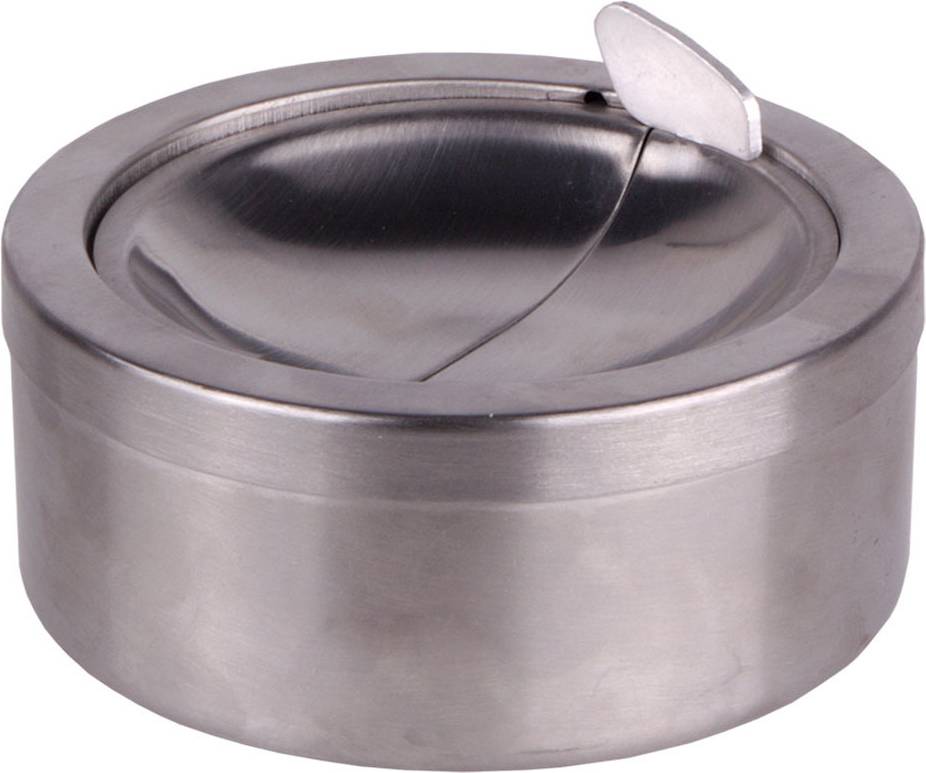 HI Asbak RVS Rond D11 cm Zilver