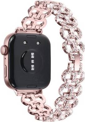 Huawei Watch Fit 3 Metal Gourd Shape Rhinestone Strap