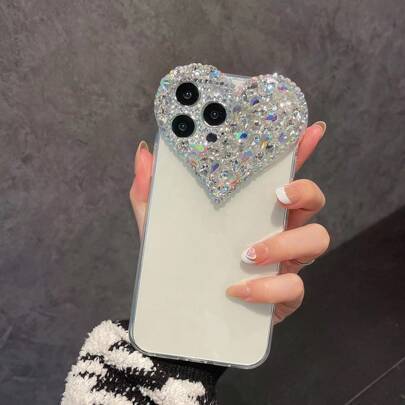 Shein Y2K Rhinestone Decor Phone Case