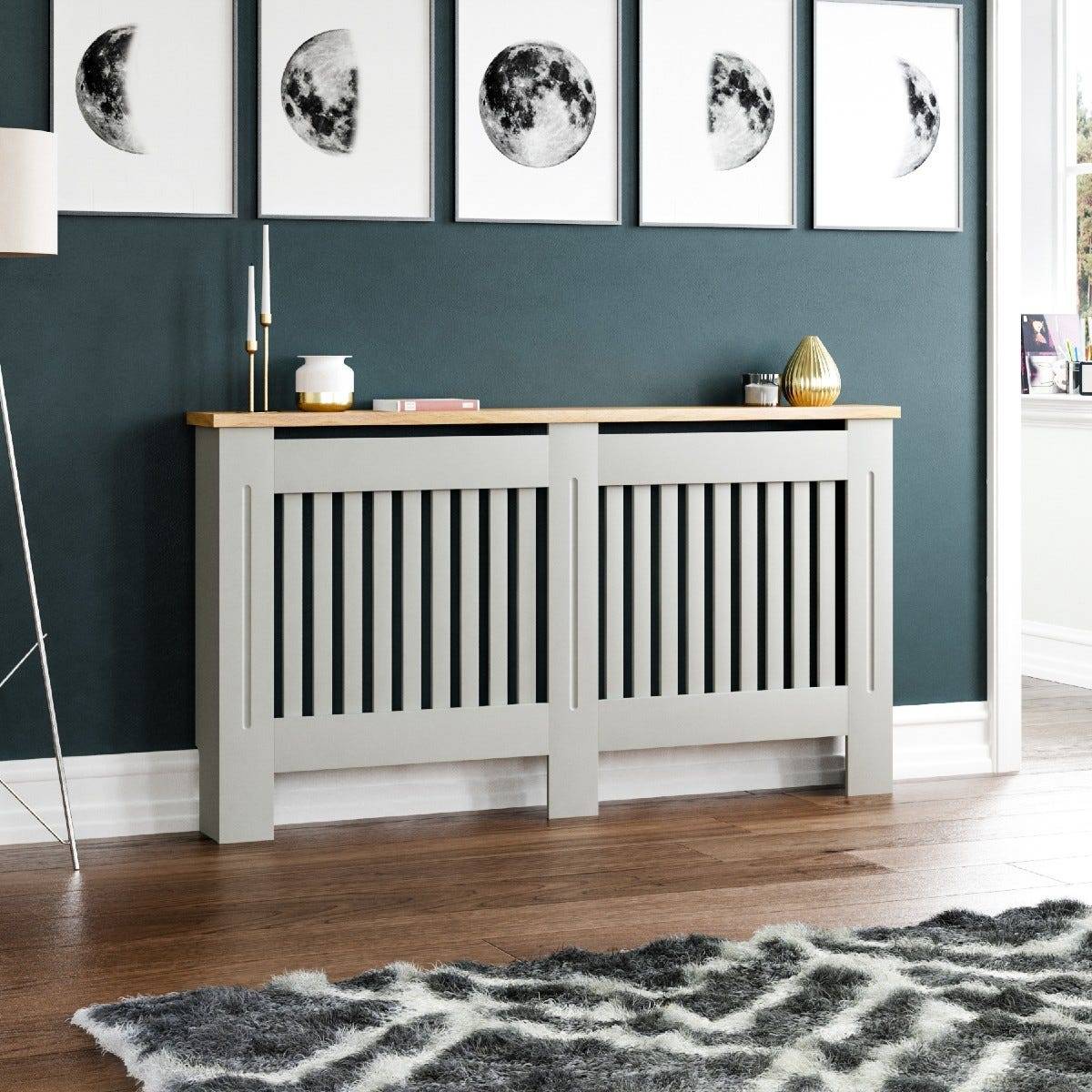 Vida Designs Arlington Radiator Cover Grey Large