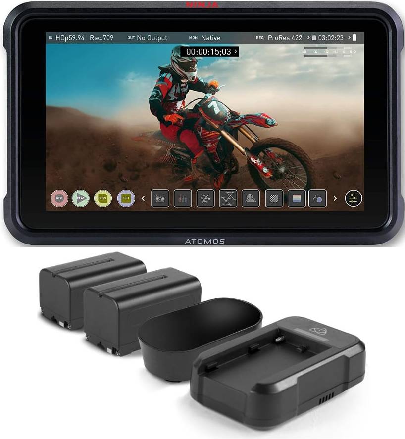 Atomos ninja v Atomos Ninja V 5-Inch HDR Viewable Portable Monitor Kit V2 Bundle