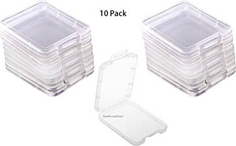 Compact Flash Transparent Holder Case Set 10 Pack