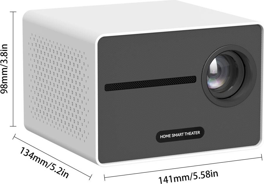 Mini projector Mini Wireless Projector with 170in Display, Mirroring & Keystone Correction