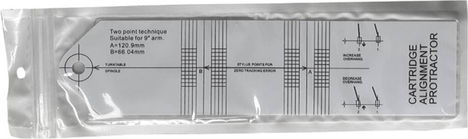 Phonograph Pickup Cartridge Adjustment Ruler