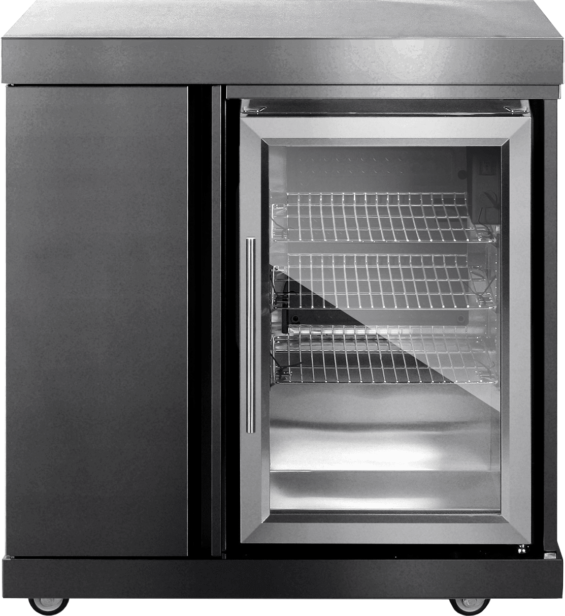 MyOutdoorKitchen Classic Line Black Fridge Storage Module