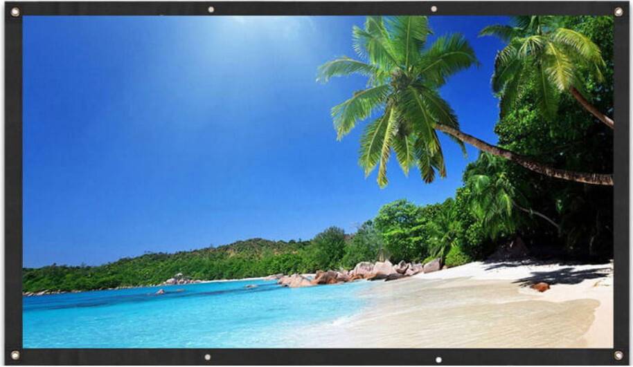 Projector screen 120 120 Inch Portable Projector Screen