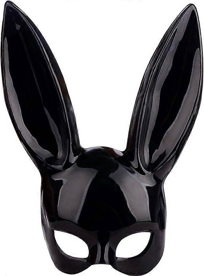 Black masquerade mask Fancy Dress Black Masquerade Rabbit Eye Mask