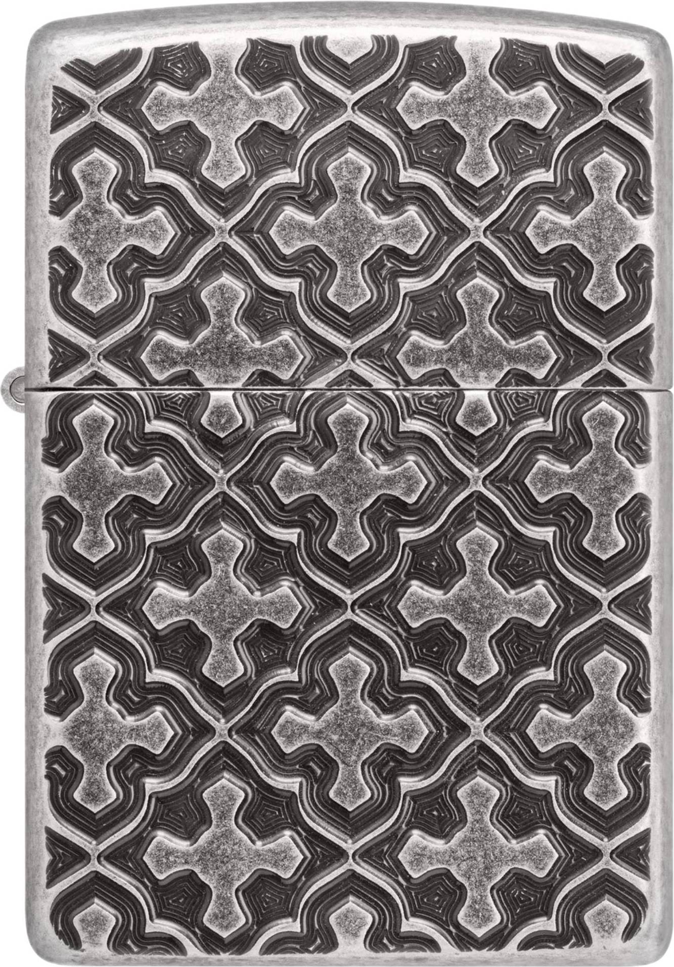 Zippo Cross Pattern Design Lighter