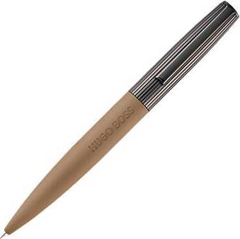 BOSS Camel Ballpoint Pen Ribbed Metallic Cap