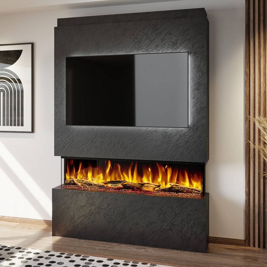 Electric fires Evolution Evolution Fires Pre-Built Media Wall Package
