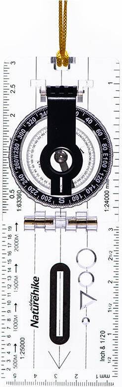 Greenzech Mini Folding Compass Outdoor Survival Ruler Map