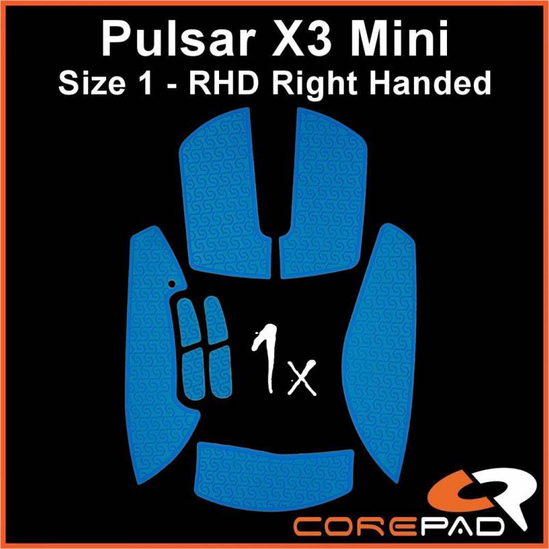 Corepad Soft Grips Pulsar X3 Mini RHD Blue