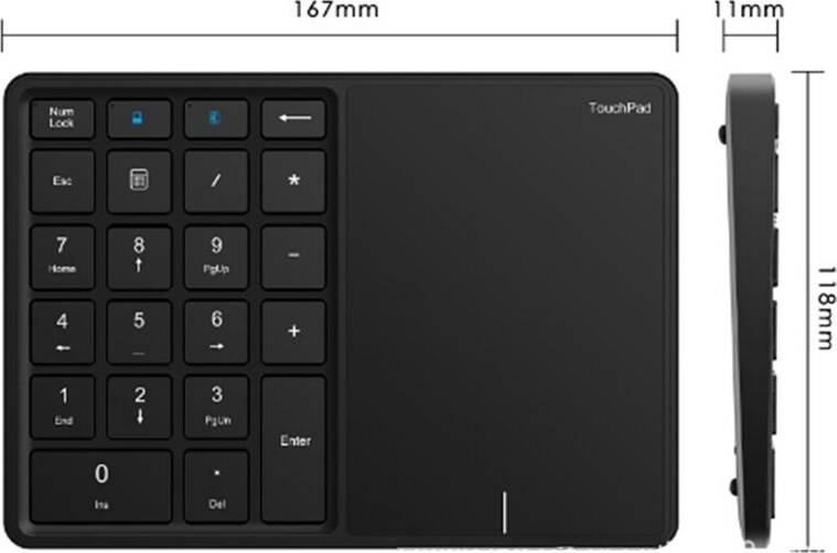 USB+ Numeric Wireless Digital Keyboard