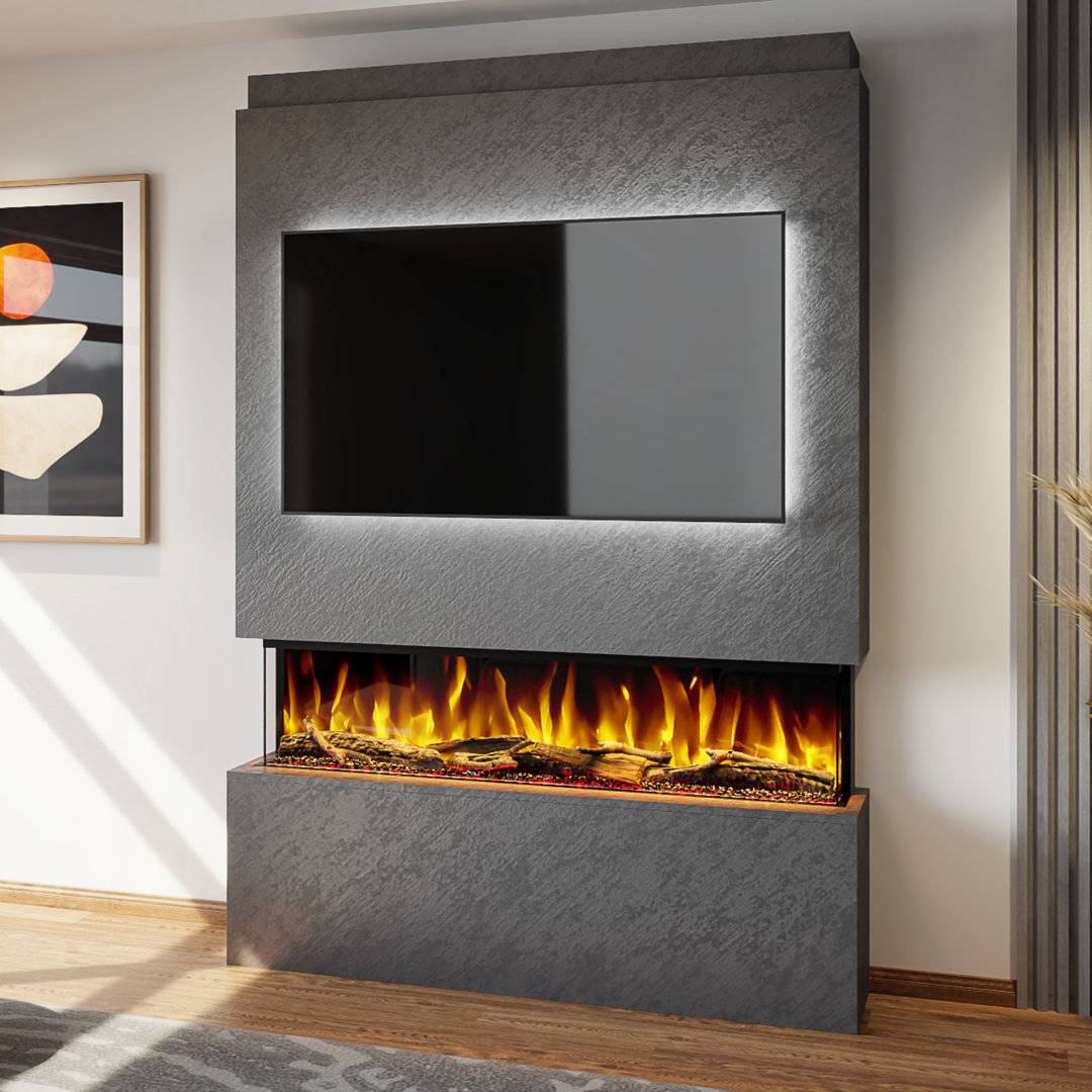 Electric fires Evolution Evolution Fires Pre-Built Media Wall Package