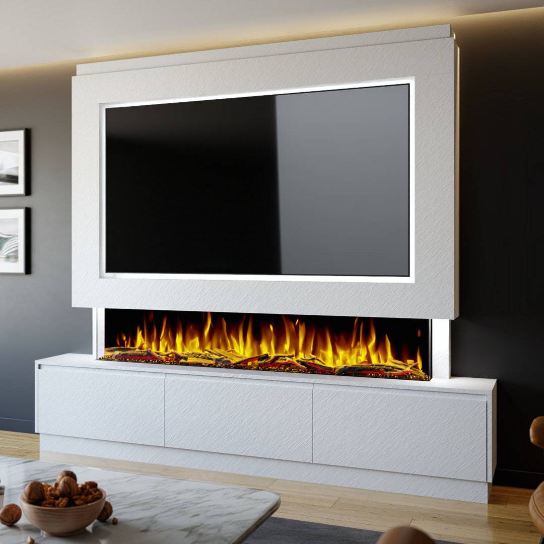 Electric fires Evolution Evolution Fires Pre-Built Media Wall Package