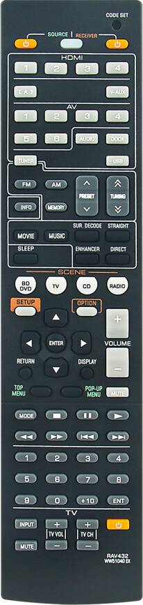 RAV432 WW51040EX Replaced Remote Control