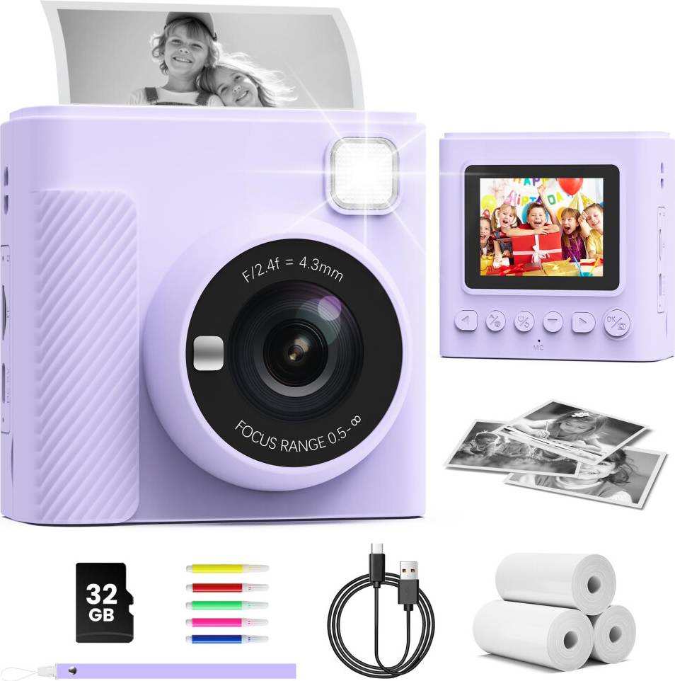 Kids Camera Instant Print 2.4 Inch