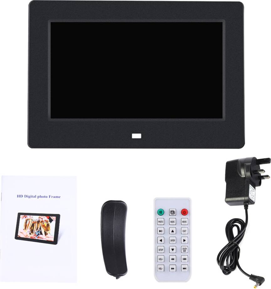 7 Inch 1024x600HD Digital Photo Frame Alarm Clock