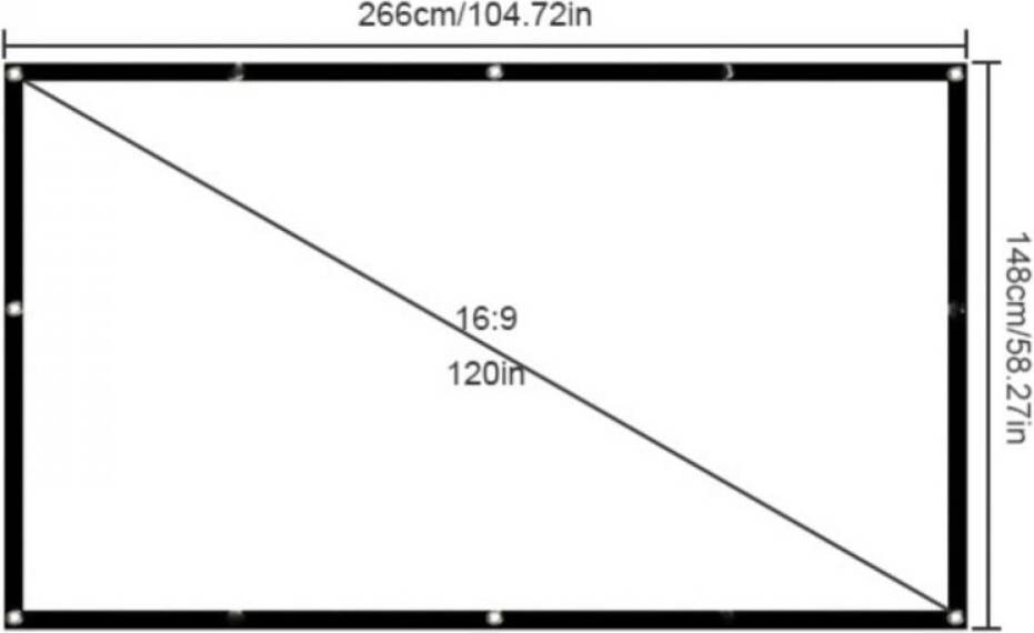 High Definition Portable Folding Projector Screen