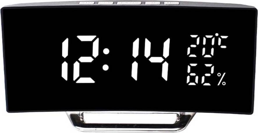Smart LED Alarm Clock with Temperature and Humidity Monitor