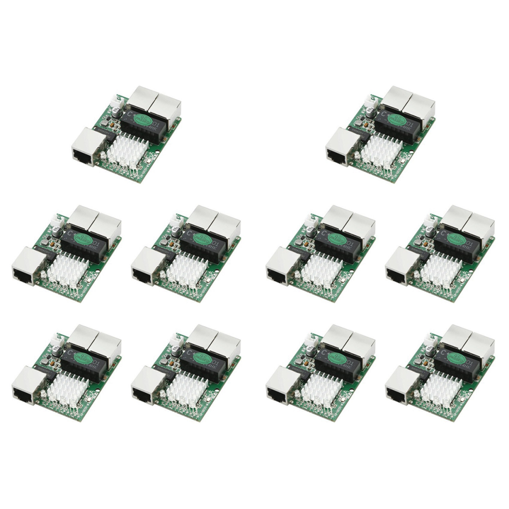 Melitt Three-Port 1000M Gigabit RJ45 Module