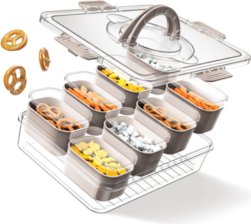 8-Compartment Snackle Box Storage Carrier