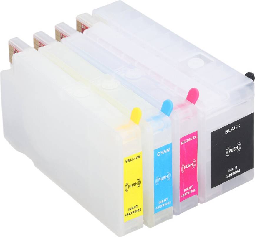 Refillable Ink Cartridge Reusable Printer Clear