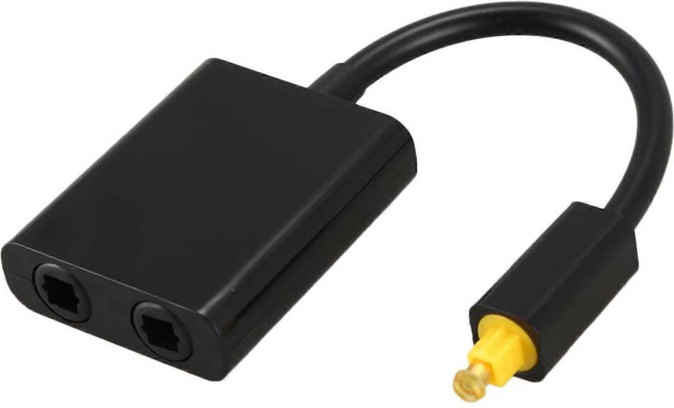 Digital SPDIF Optical Audio Splitter Adapter