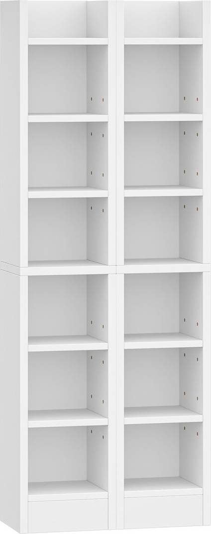 Symple Stuff CD DVD Rack with Adjustable Shelf