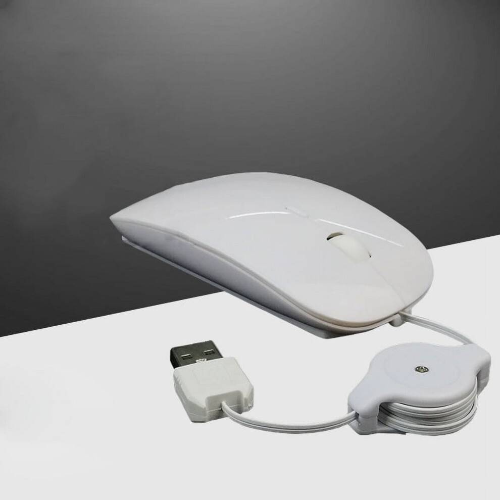 Mouse Cablato Retrattile Notebook USB
