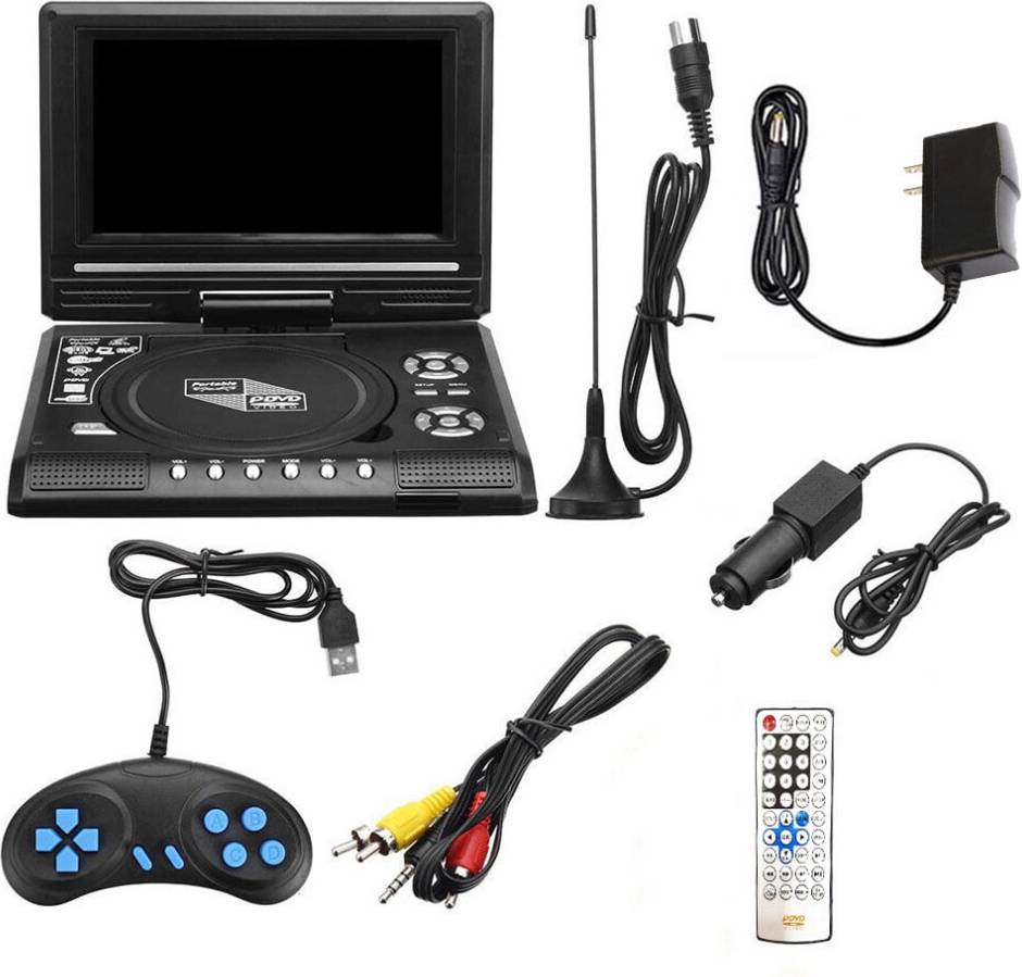 Portable dvd player 7.8 Inch Portable DVD Player with 16:9 Widescreen Rotatable LCD Screen