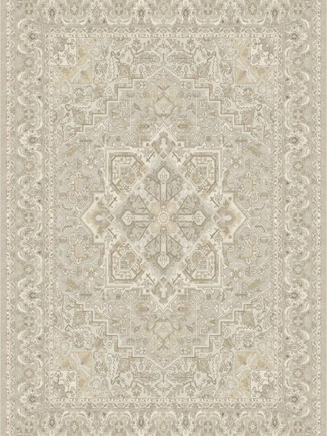 Hendesi Heriz Rug Cream