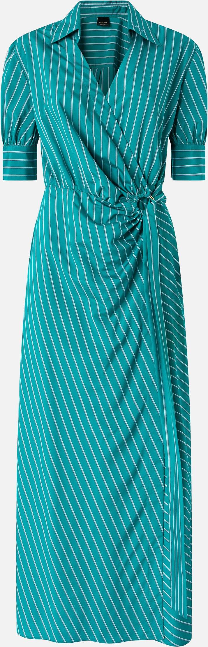 Pinko Robe Portefeuille Longue À Rayures -