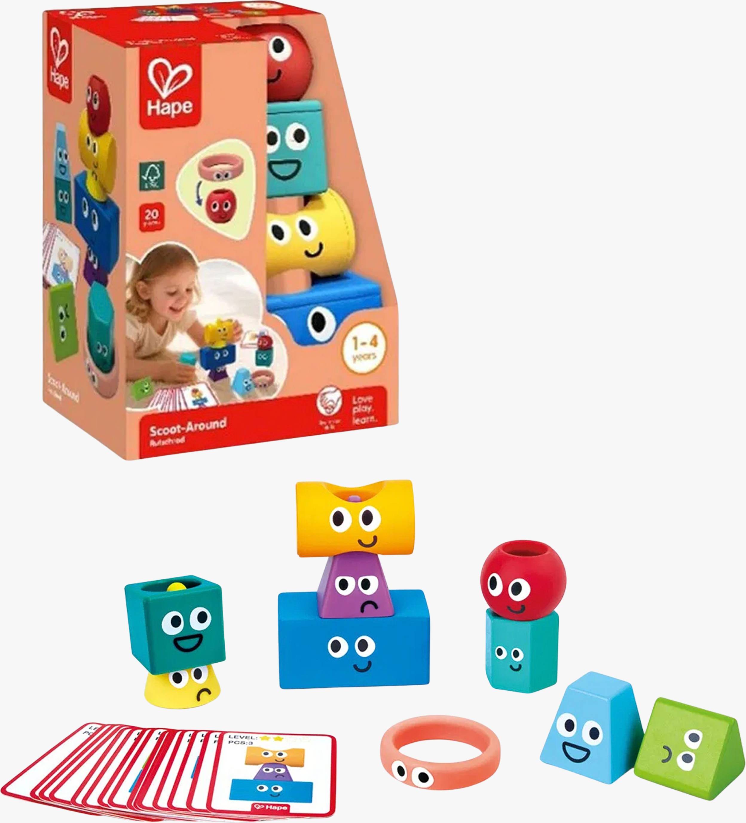 Geometric Spatial Stacking Tower 10 Deler