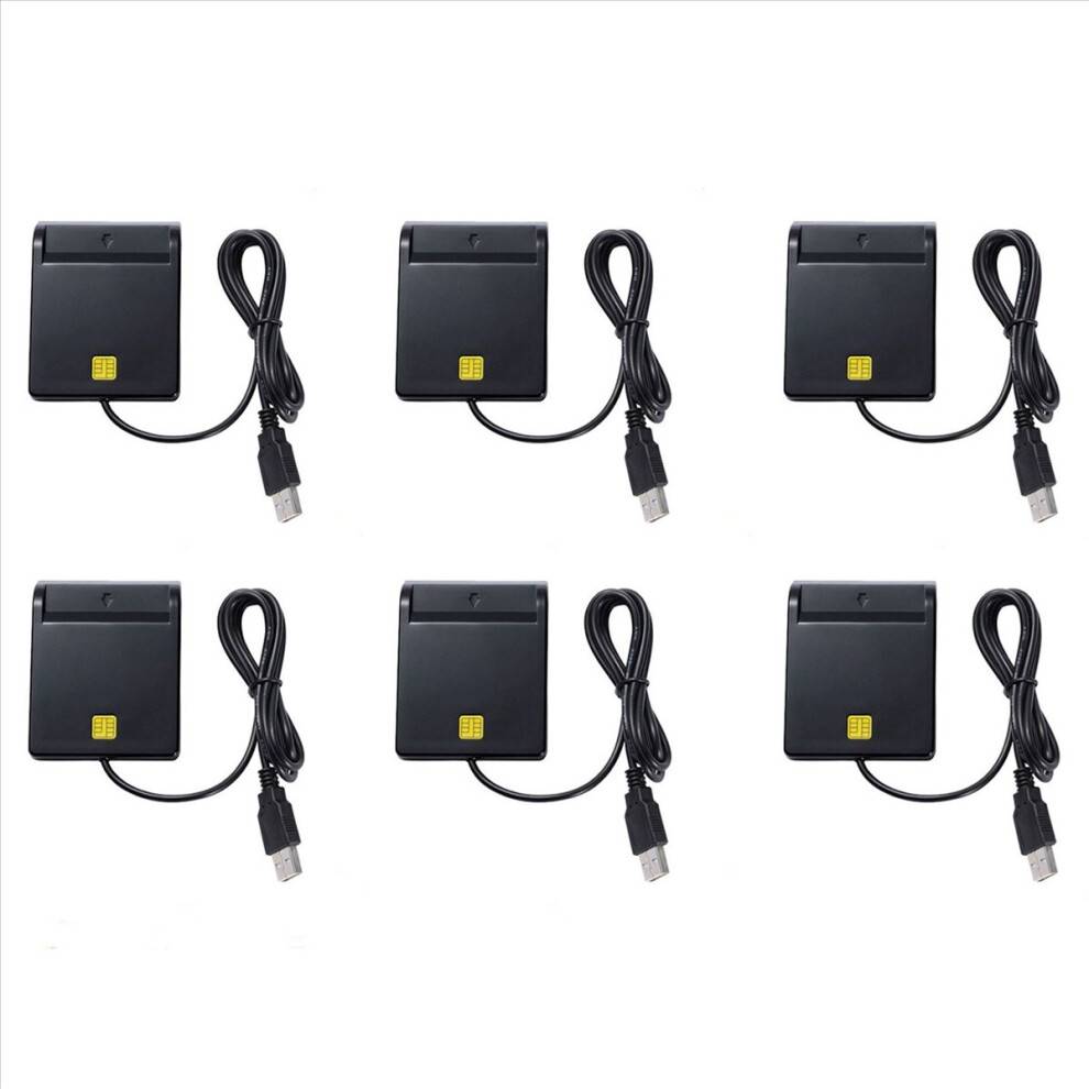 6X USB Smart Card Reader