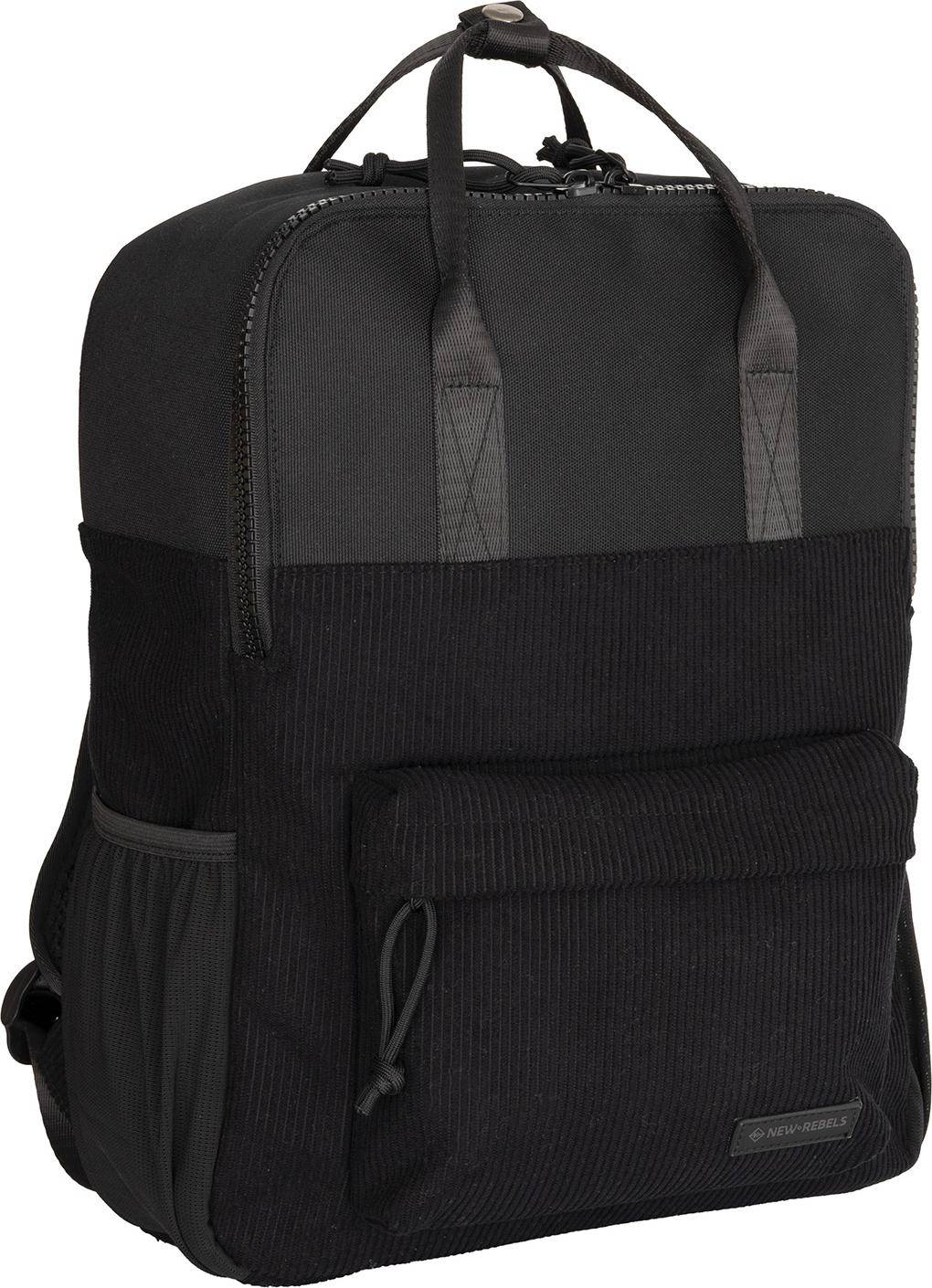 New Rebels Ribbi Springfield Rucksack Kordoptik Tabletfach - Schwarz
