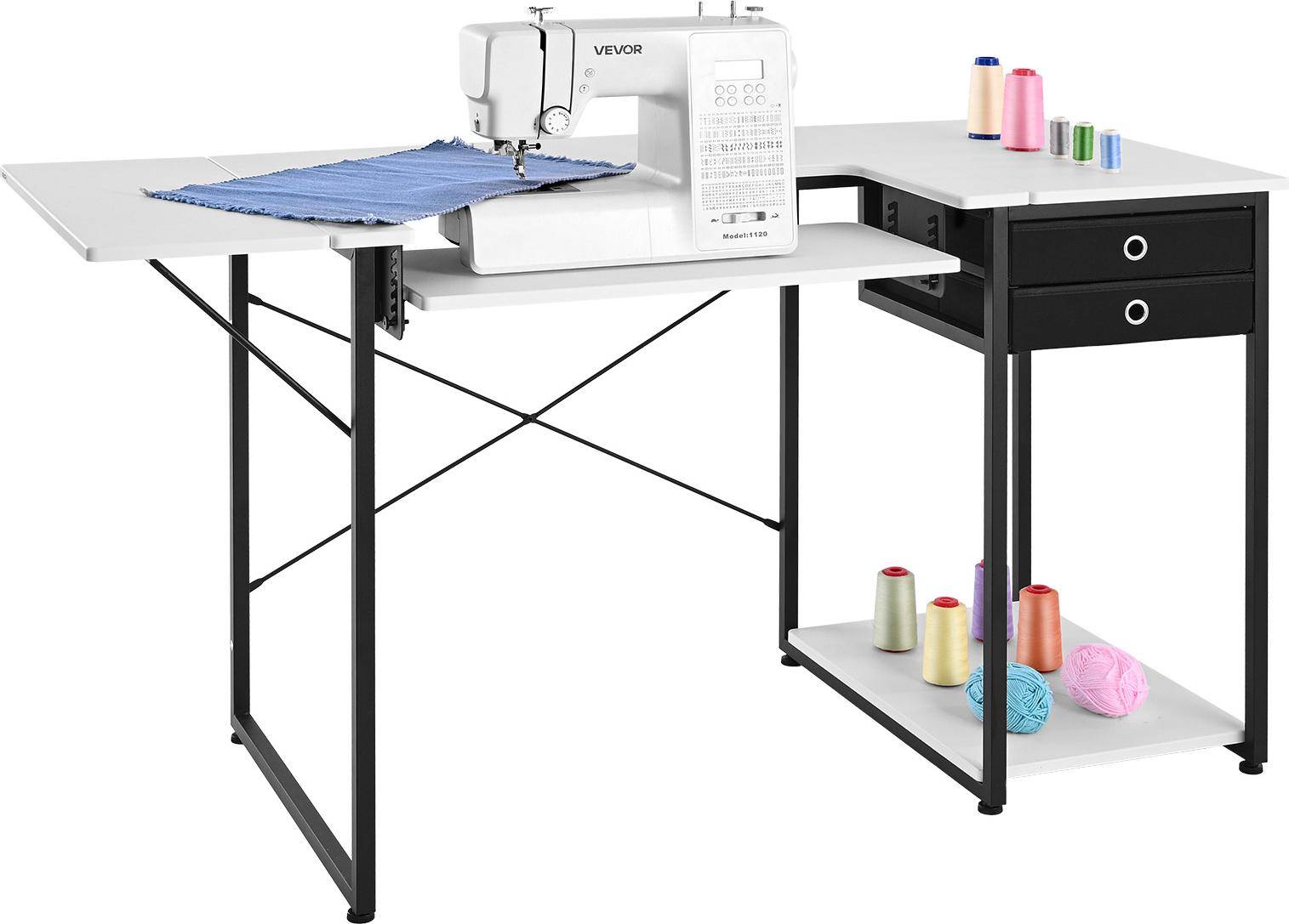 Sewing table VEVOR Multipurpose Sewing with Drawers Table