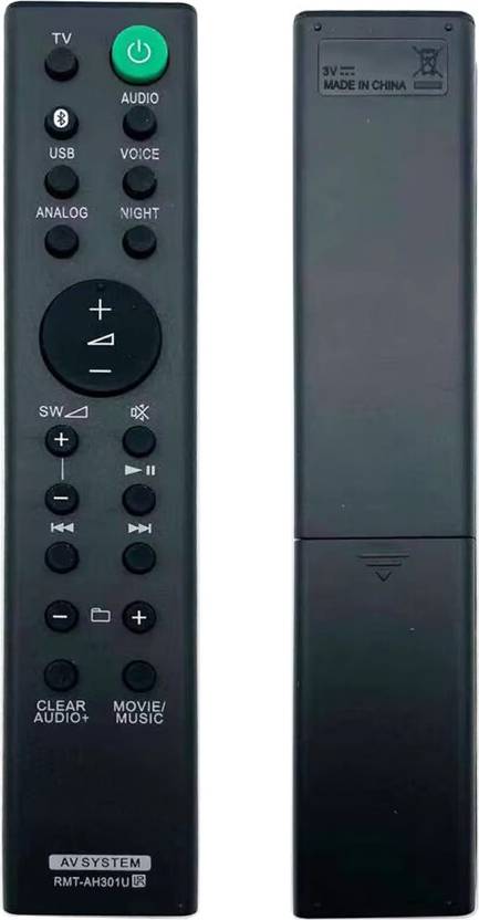 Remote Control RMT-AH301U Sony HT-MT300 SA-WMT300 SA-WMT301 Soundbar System
