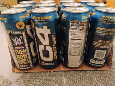 Energy drinks without caffeine WWE C4 Ultimate X 300mg Caffeine Energy Drink Ruthless Raspberry