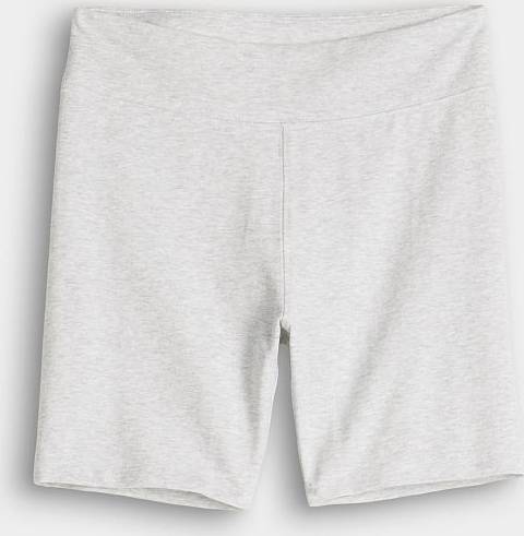 Essential High Rise Bike Shorts - Light Grey