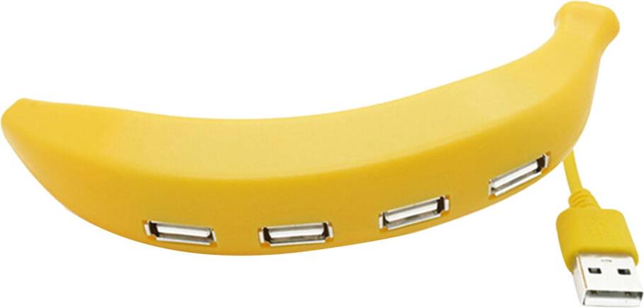 4 Port USB Splitter 1 In 4 Mini Banana Hub