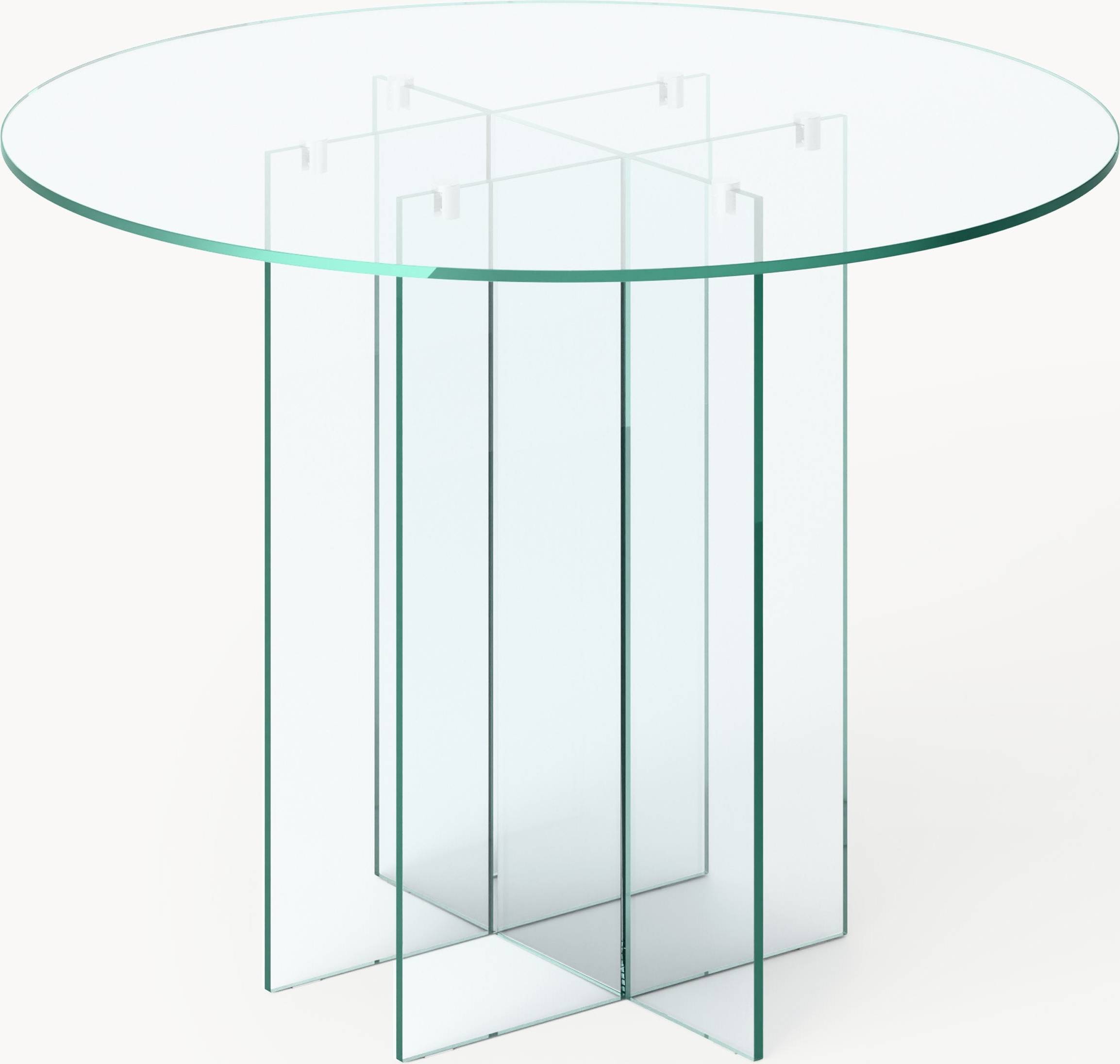 Westwing Collection Runt Glas Anouk Matbord