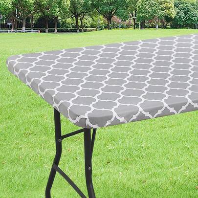 Shein Rectangular Waterproof Elastic 6ft Tablecloth