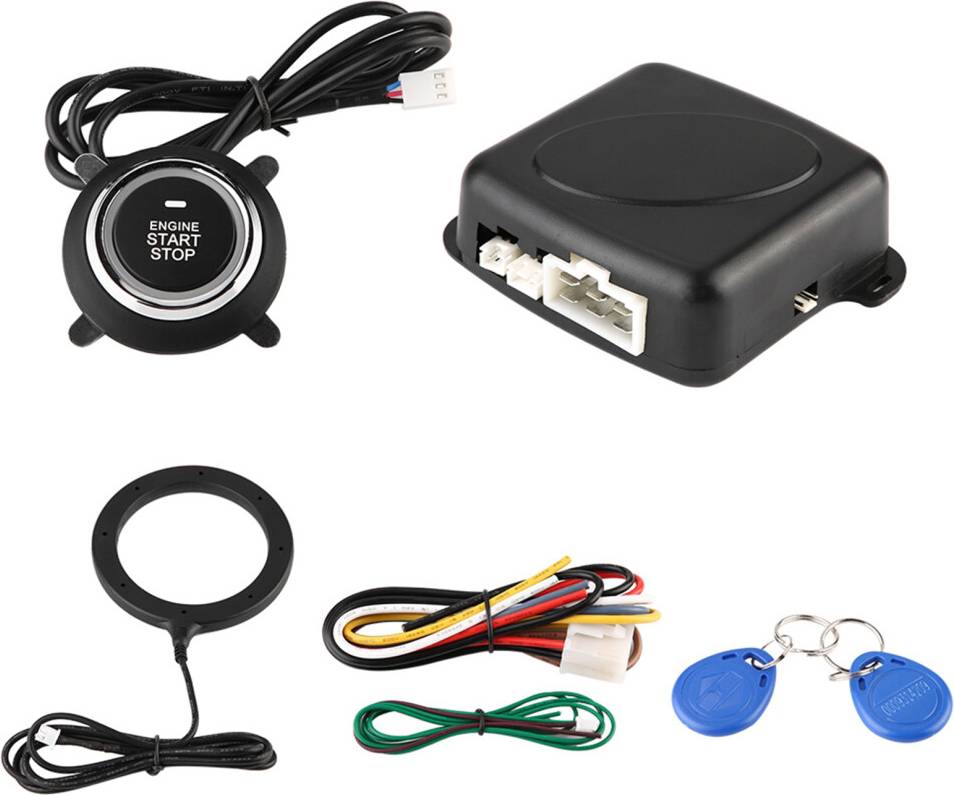 RFID Access Control System Kit with Key Fobs and Wiring