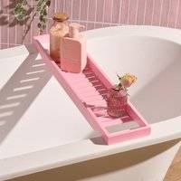 OHS Bamboo Bath Rack Pink
