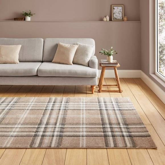 Catherine Lansfield Kelso Check Rug